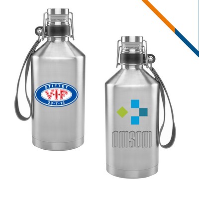 Verya Stainless Steel Beer Growlers - 64 OZ.