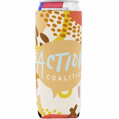 Full Color 12 oz Slim Neoprene Can Cooler
